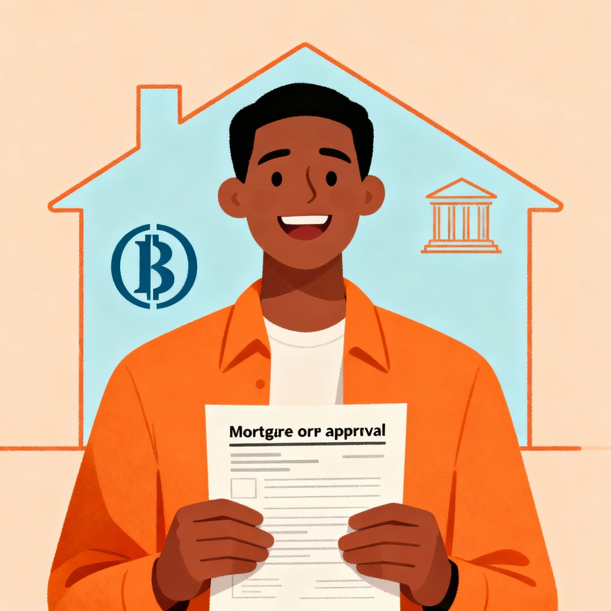 Person holding mortgage pre-approval document, Brandon, MB